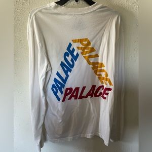 Palace Tri-Color Longsleeve White Large